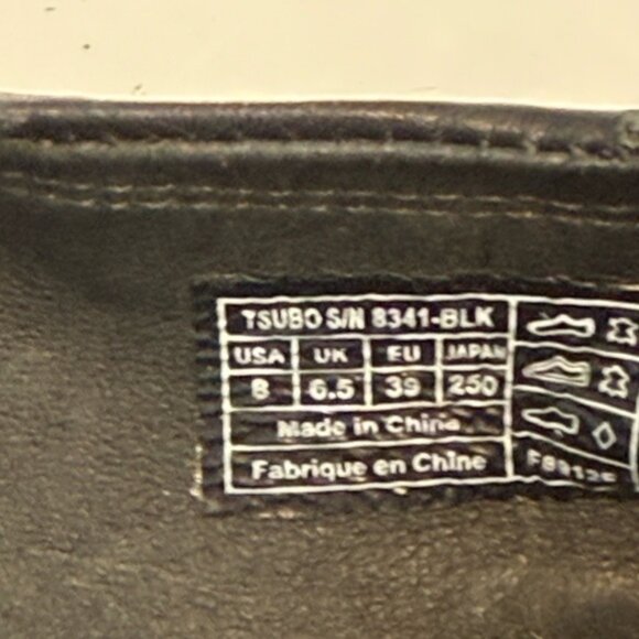 TSUBO Women's Black LEATHER Ballet Flats Size 8 - Picture 8 of 8
